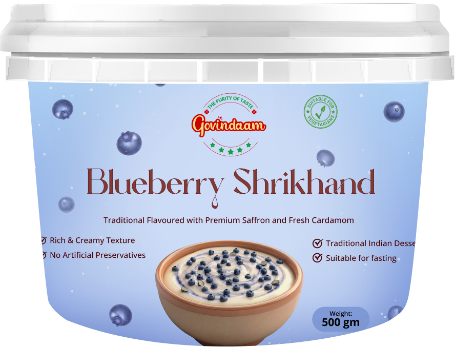 Blueberry Shrikhand