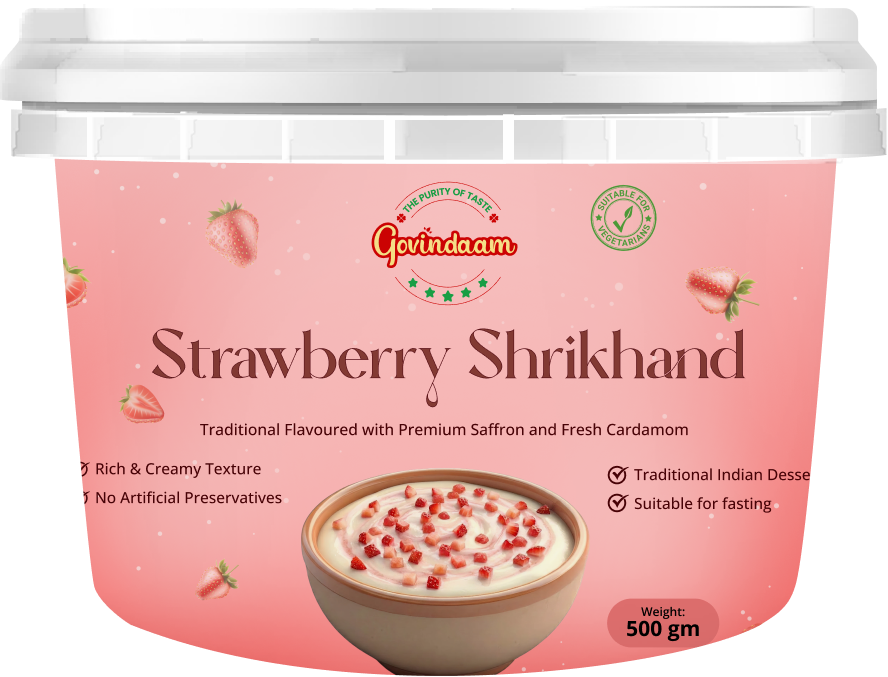 Strawberry Shrikhand